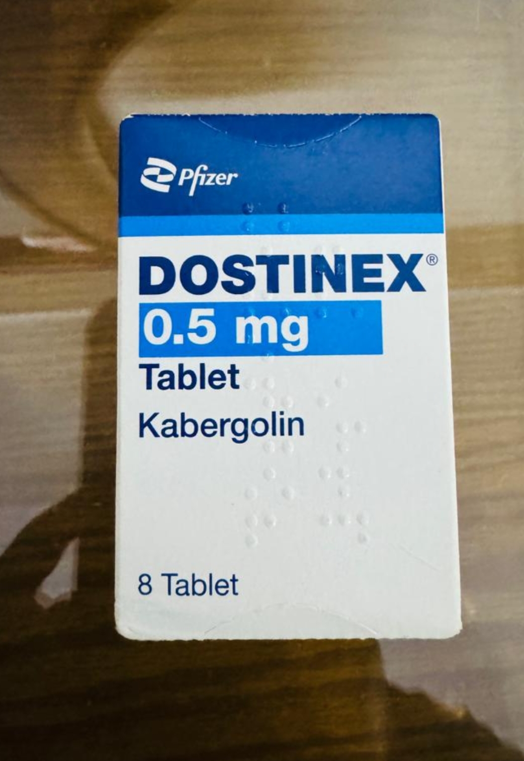 داستینکس نیم 8 عددی فایزر dostinex (کابرگولین)انقضا2028